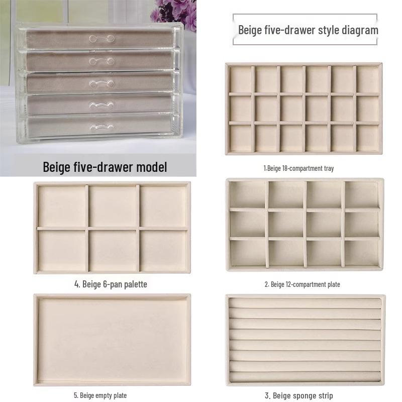 Многоярусная шкатулка для украшений для серег и мелких предметов - Домашнее хранение и организация