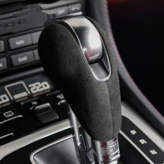 Наклейки-облицовки на ручку переключения передач из замши для Porsche Macan Panamera