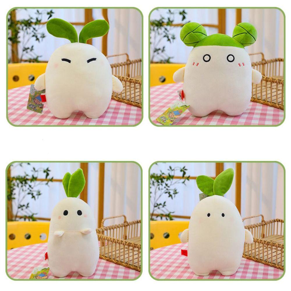 Daikon Carrot Hugging Plush Toy PP Cotton Radish Stuffed Doll Toy  Birthday Christmas