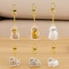 6Pcs Transparent Cat Hair Storage Box DIY Handmade Pets Hair Capsule Pet Hair Keychain  Backpack