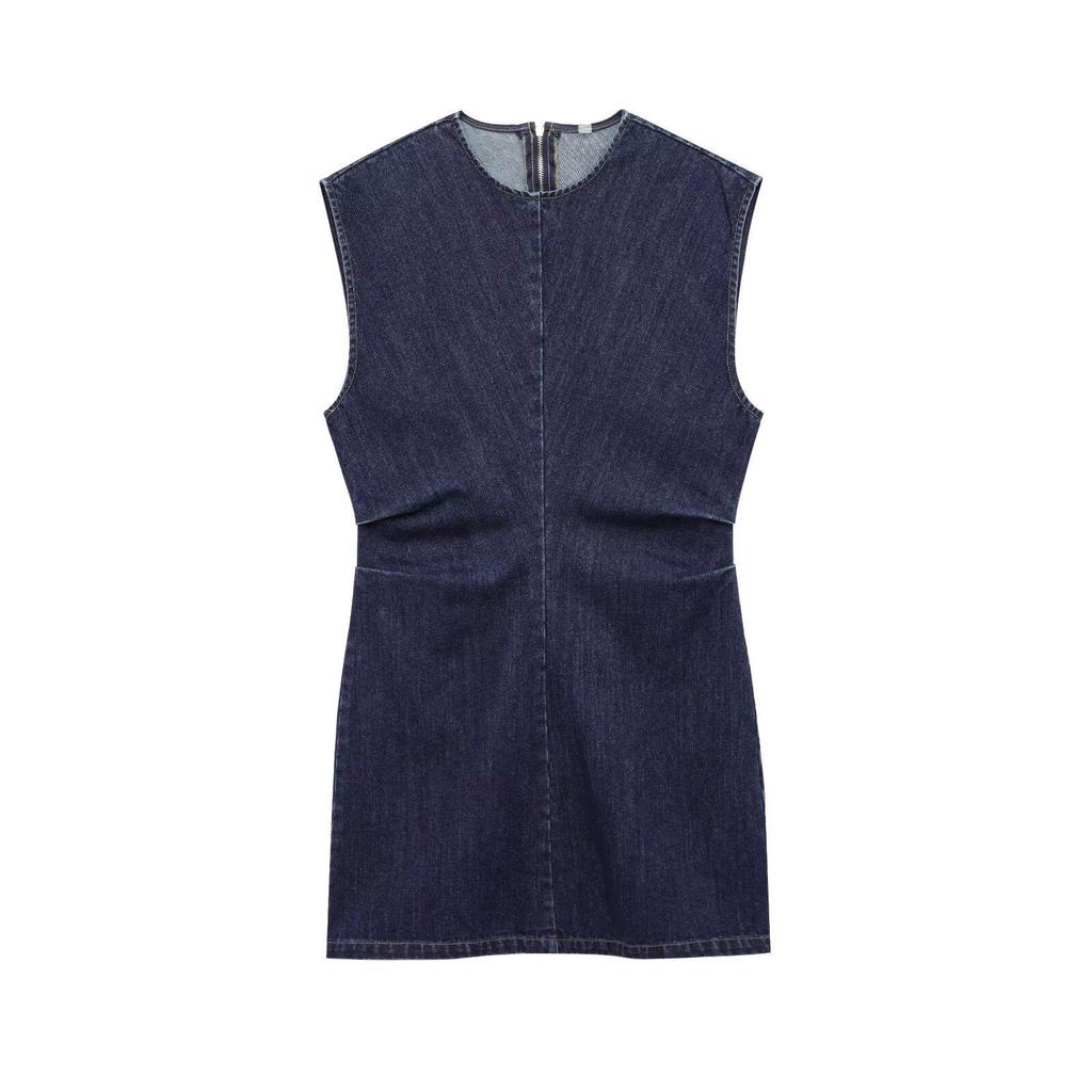 Spring 2025 Women's European & American Style Slimming Denim Dress