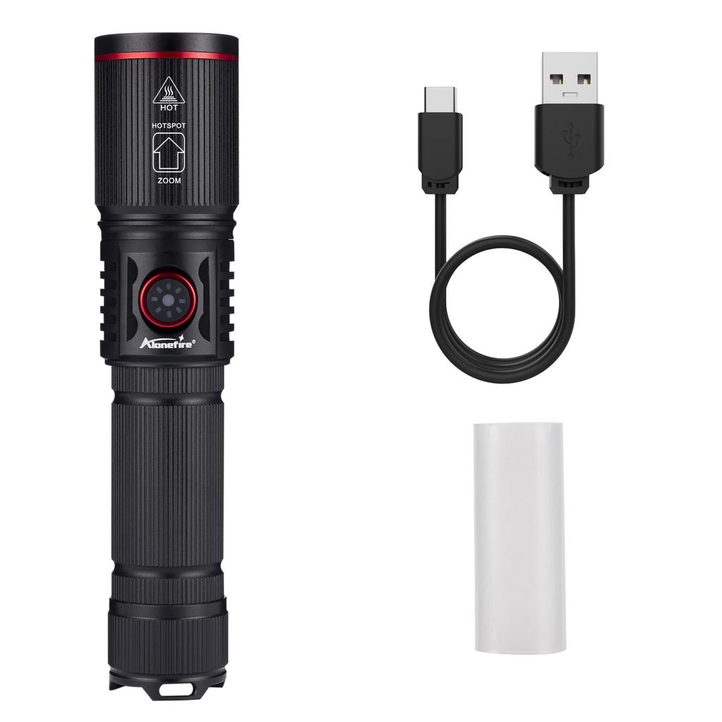 Многофункциональный фонарик Alonefire SV96 с и Синим 4 светодиодами в стробоскопе Зарядка Литиевый для Ночного и Аварийного Использования Красный, Белый, Зеленый, Огни,