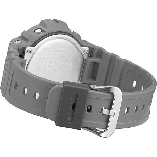 Casio Мужские часы G-SHOCK DW-6900HD-8JF [серия G-SHOCK HIDDEN GLOW] круглые серые цифровые из смолы