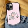 Cute Baby Elephant Soft Phone Case for iPhone 17 Air 16e Pro max 15 Pro 13 14 Plus 11 12 MagSafe Magnetic Coque