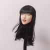 Игрушки и хобби [TOYBARJAPAN] Голова экшн-фигурки масштаба 1/6 для TBLeague и других тел. Жемчужно-белая кожа, закрытые глаза, темно-серые длинные волосы, азиатка