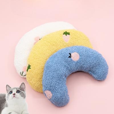 Подушка-игрушка для кошек, мягкая и удобная подушка для сна. Подголовник для собаки, утолщенный и наполненный хлопком для предотвращения разрывов