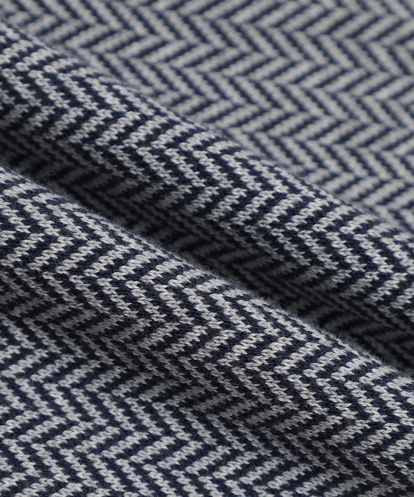 BROOKS BROTHERS Herringbone Half-Zip Sweater (Navy) (Bbwwmf4539Qew)