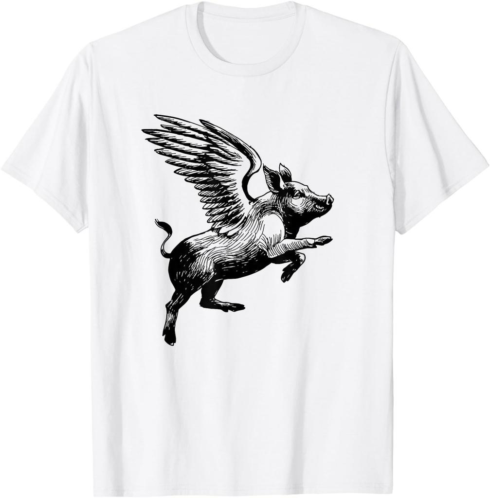 Love Pig Flying Winged Pigs T-Shirt