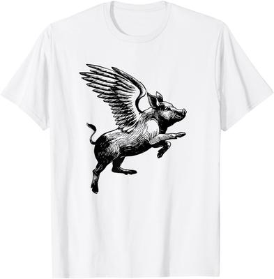 Love Pig Flying Winged Pigs T-Shirt