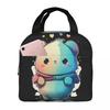 Cool Lunch Bag Box Milk and Mocha Bubu Dudu Children Aluminum Foil Portable Lunchbox