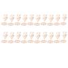 20pcs Place Card Holder Tulip Shape Exquisite Rose Gold Table Number Holders Table Card Holders Photo Holder for