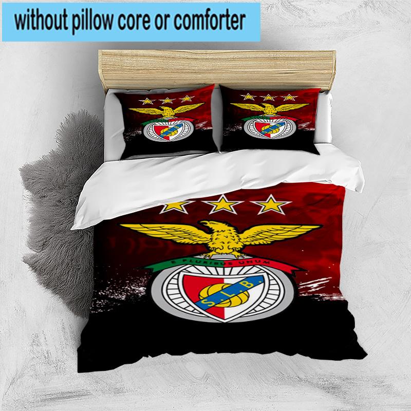 3PCS Football Club Eagle 3pcs Bedding,Including 3PCS Duvet Cover And 2pcs Pillowcases Perfect for Christmas,Ideal for Bedroom, Dormitory