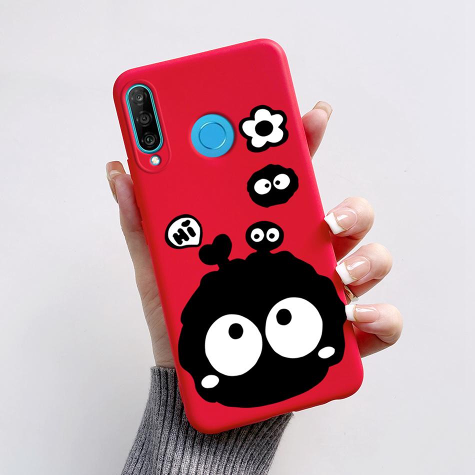 Чехол для Huawei P30 Lite Милый Мультяшный Медведь Лягушка Мягкий Матовый Силиконовый Чехлы для Телефона Для Huawei P30 P30Lite P30Pro P 30 Lite Pro Чехол