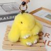 Artificial Rabbit Fur Rabbit  Key Chain Pompon Bag Pendant Cute Bunny Keychain  Gifts