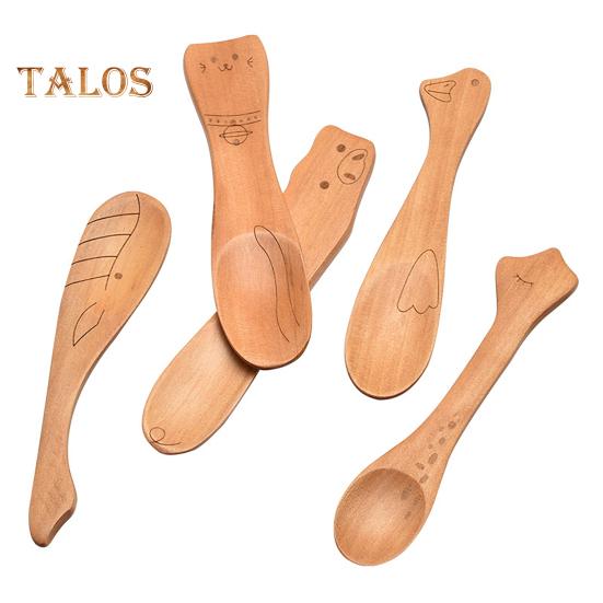 Десертная ложка с гладкой поверхностью для смешивания без бисфенола А, отличное детское мороженое, йогурт, мед, мини-кухонные инструменты