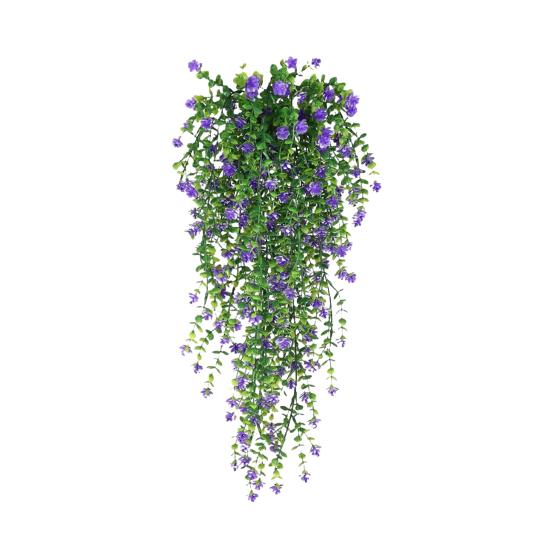 1/2 шт. висячие искусственные цветы, устойчивые к лозе растения, искусственные свисающие цветочные УФ-пластиковые растения плюща для дома