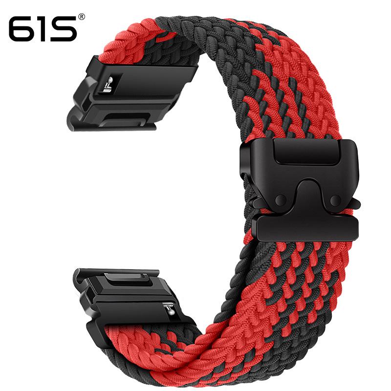 Эластичный ремешок из паракорда 61S для часов Garmin Fenix 8, 7X Pro, 955, 965