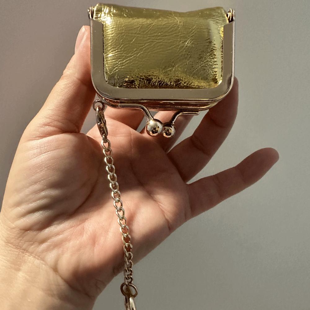 Pure Color Earring Necklace Wallet Luxury Mini Coin Purse Leather Jewelry Storage Box  Daily