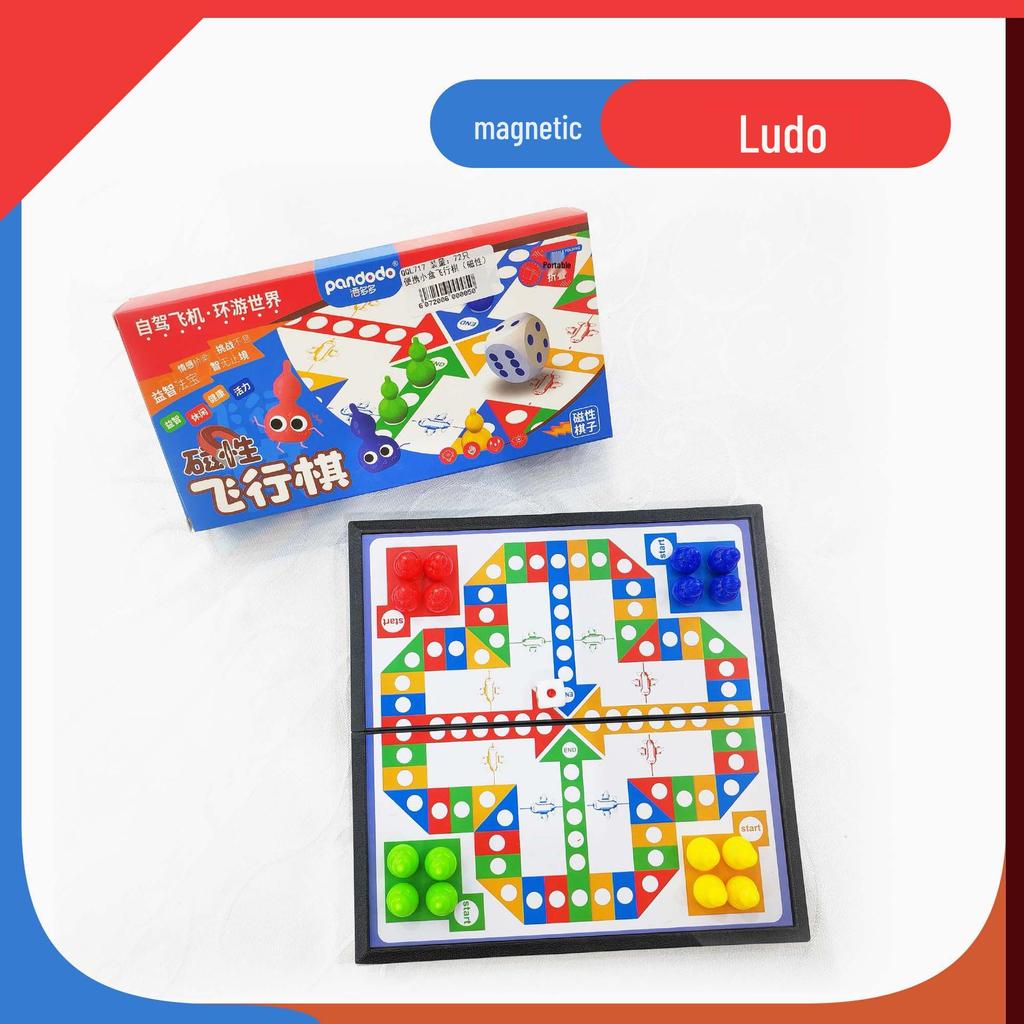 Портативная складная магнитная игра Лудо и Гомоку Шахматная игрушка