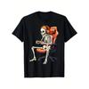 Европейские размеры Винтажная футболка с черепом для геймера, на Хэллоуин, забавная, повседневная, с круглым вырезом, с коротким рукавом, наряд для весенне-летнего праздника,
