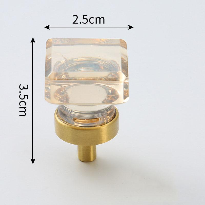 Light Luxury Drawer Crystal Handle Bedside Cabinet Door Handle Crystal Pigeon Egg Porch Cabinet Door Handle