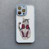 Японский стиль, красочный дизайн с кошкой, чехол для телефона для iPhone 16 15 14 Pro Max Plus 11 12 13 Mini Pro Max XR X XS 7 8 SE2, задние крышки