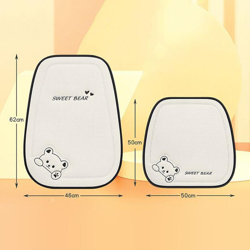 1Pcs Breathable Cartoon Bear Car Seat Cover Non-Slip Cushion for Women's Protection