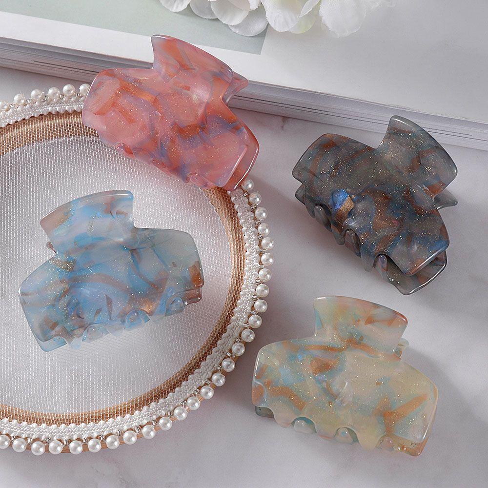 Chic Temperament Hair Accessories Jelly Colors Bathing Clips Hair Claws Hair Grab Grab Clips