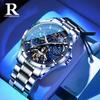Full Star Men's Business Watch Automatic Hollow Mechanical Watch Luminous Waterproof