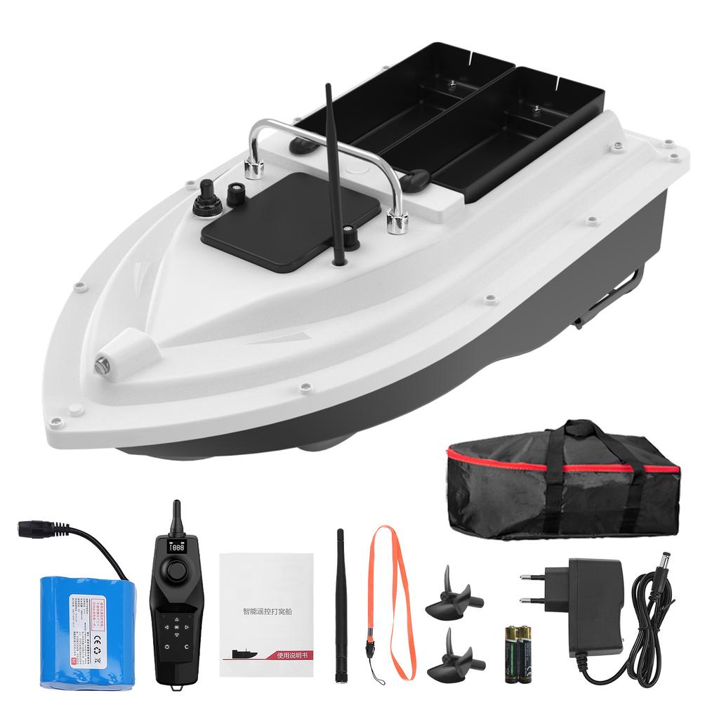 Single Hand Remote Control GPS Positioning Fishing Bait Boat Auto Return 500m Wireless Depth Fish Finder D26C Double