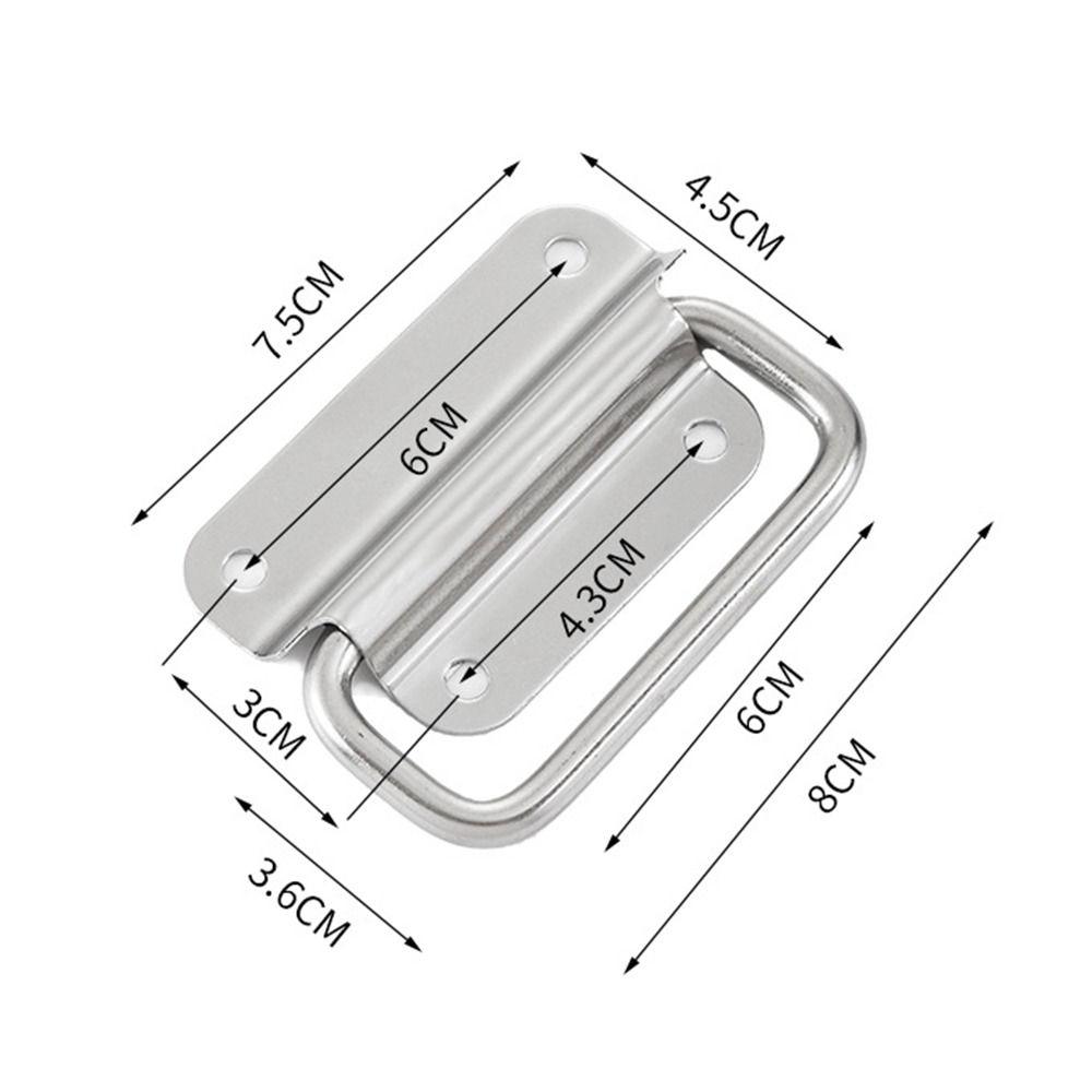Ручка-бокс из нержавеющей стали 201/304 с винтами Дверная ручка Ручка для шкафа Ручка для дверцы шкафа Ящик