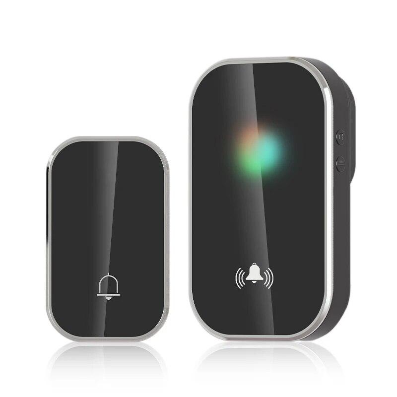 Wireless Doorbell Smart Home Welcome Door Bell 36 Ringtones 300M Long Distance Outdoor House Door Chime Kit Battery Free