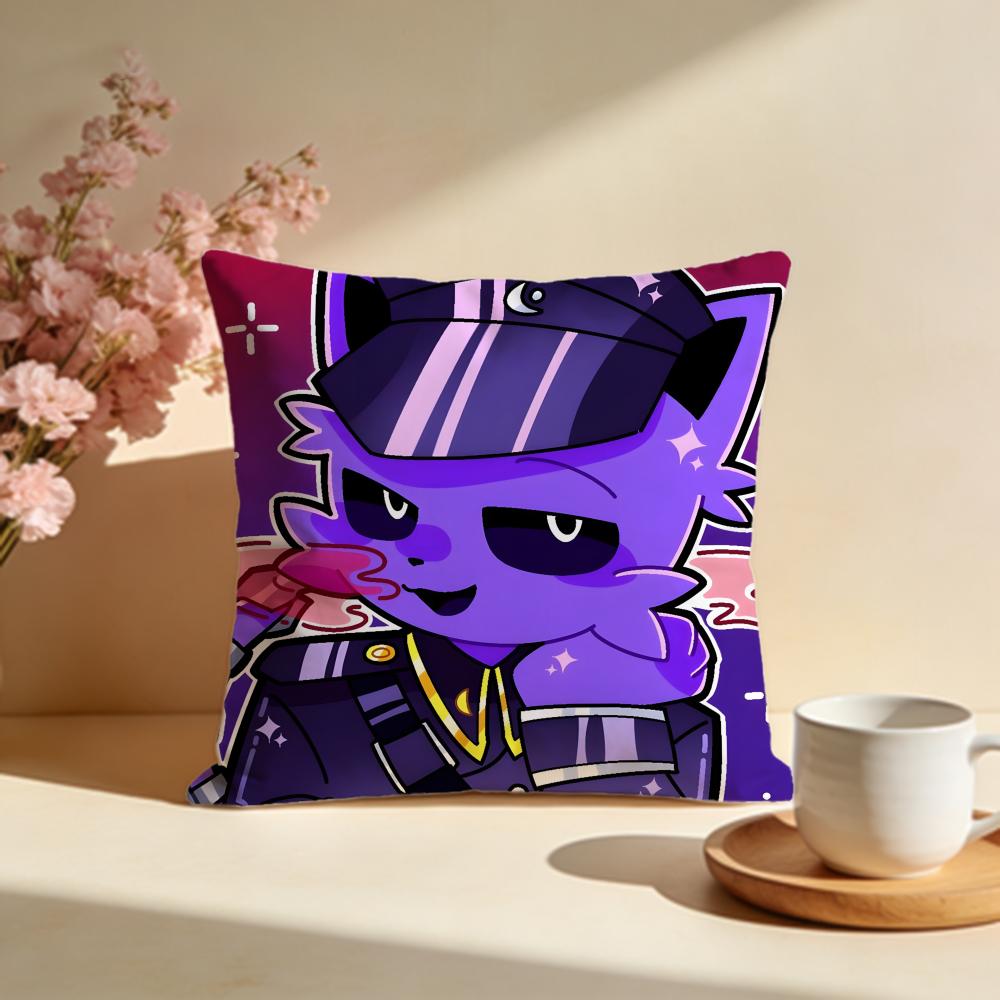 Fashion CCatnapful Cushion Cover Stylish Washable Pillow Cover Ideal for Couch Bedroom Car Decoration