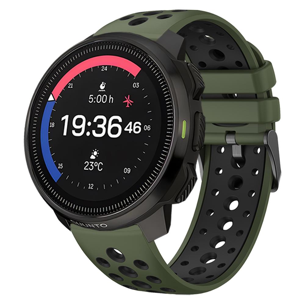 Двухцветный спортивный силиконовый ремешок 22 мм для часов Suunto RACE S / Vertical / 5 9 Peak Pro, ремешок-браслет Suunto Ocean