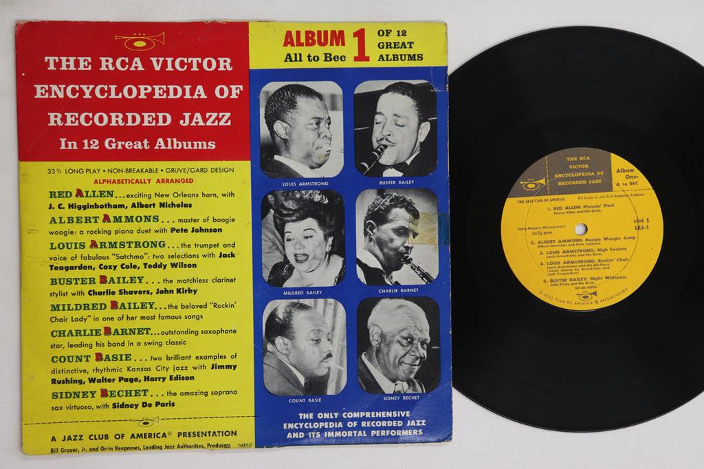 10-дюймовая пластинка РАЗЛИЧНЫЕ - RCA Victor Энциклопедия Записанного LEJ1 RCA VICTOR 1956 США Джаз Б/у