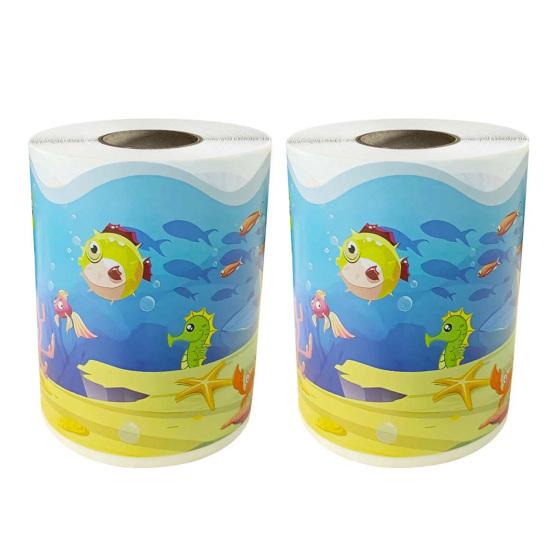 59 футов Океанский бордюр для классной доски Подводный Высеченный Декоративный бордюр в рулоне Назад в школу Украшение для классной доски для школы Классной комнаты Двери Настенный декор