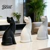 Миниатюрная скульптура Кот, напечатанный на 3D-принтере, Украшение Минималистичный Геометрический Дизайн Цельная Элегантная Прочная Скульптура для Декора Дома, Офиса, Спальни