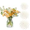 1/3Pcs Stainless Steel Spiral Stem Holder Vase Insert Flower Arranger Metal Bouquet Twister Plant Fixation Floral Arrangement Grid Tool
