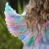 Angel Wings for Kids Girls Feather Angel Wings Costume with Headband Wand Halloween Cosplay Party Dress Up Props