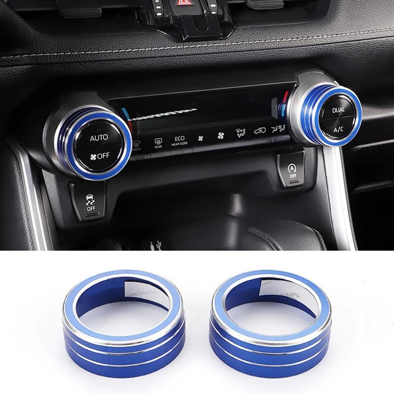 Abaiwai Car Air Condition Switch Knob Ring 3d Decoration For Toyota Rav4 Xa50 2024 Rav 4 Hybrid Parts