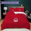 Nottingham Forest FC Pattern Bedding uilt Set uilt Cover Pillowcase Home Decoration Birthday Gift (1 * duvet cover + 2 * pillowcase without core)