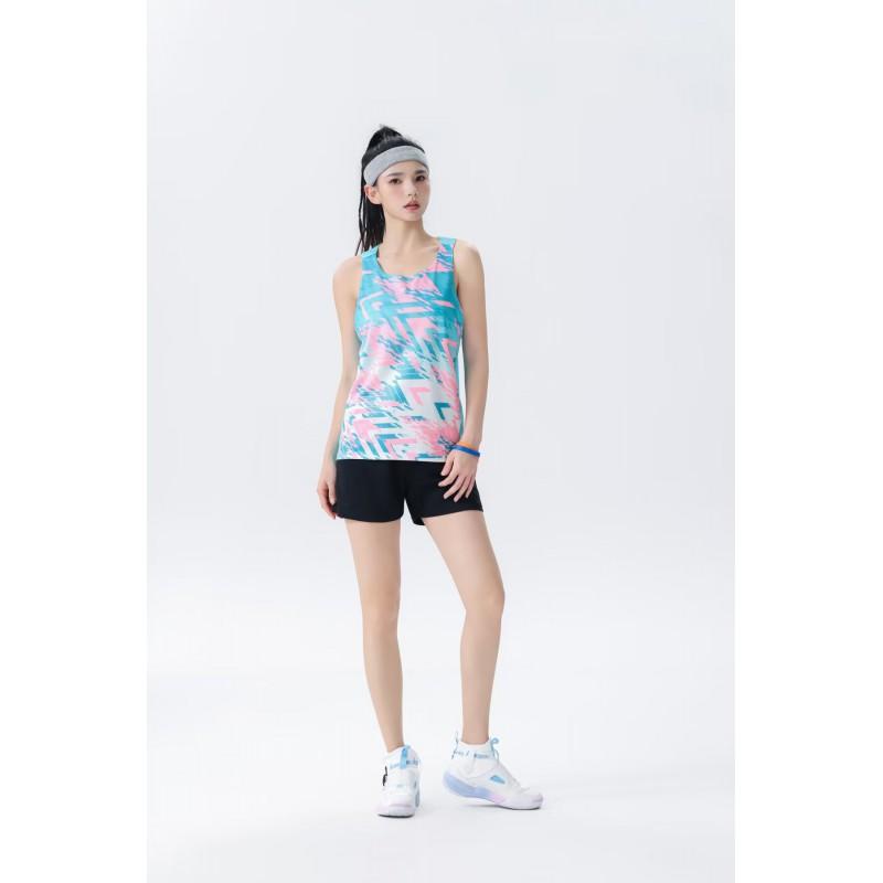 Men Women Running Track Suit Set Athletic Training Vest Marathon Competition Sportswear Breathable Quick Dry