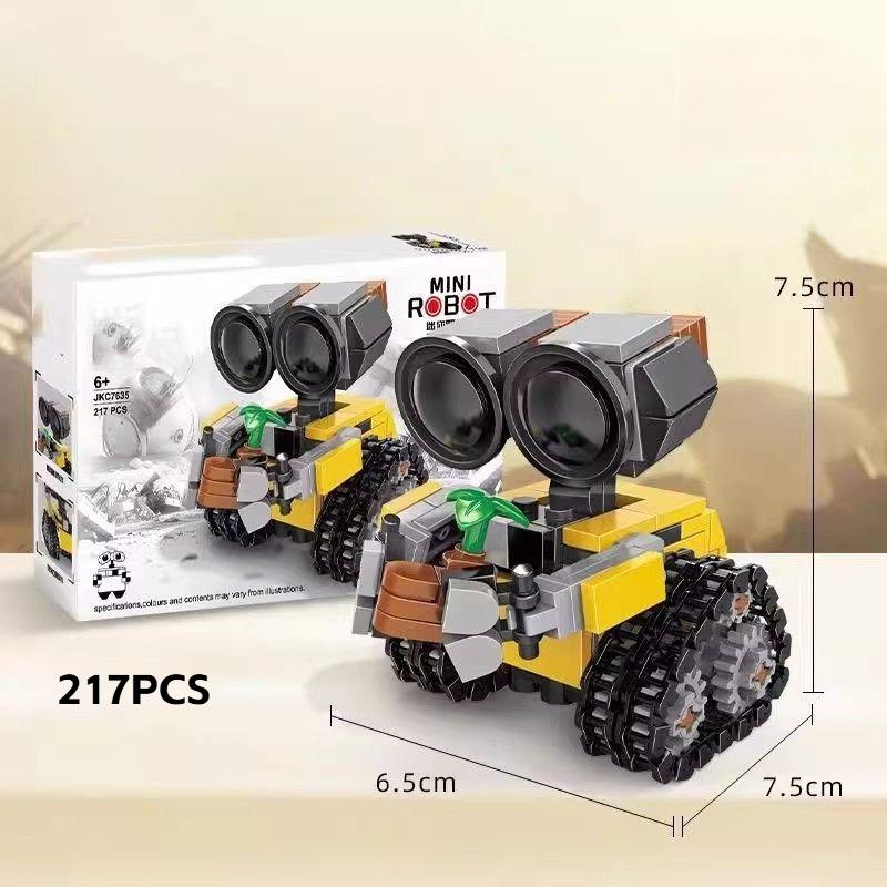 Classic Movie Walle Eva Robot Building Block Set Assembly Model MOC Educational Toy Brick Assembly Gift For Kids And Adults