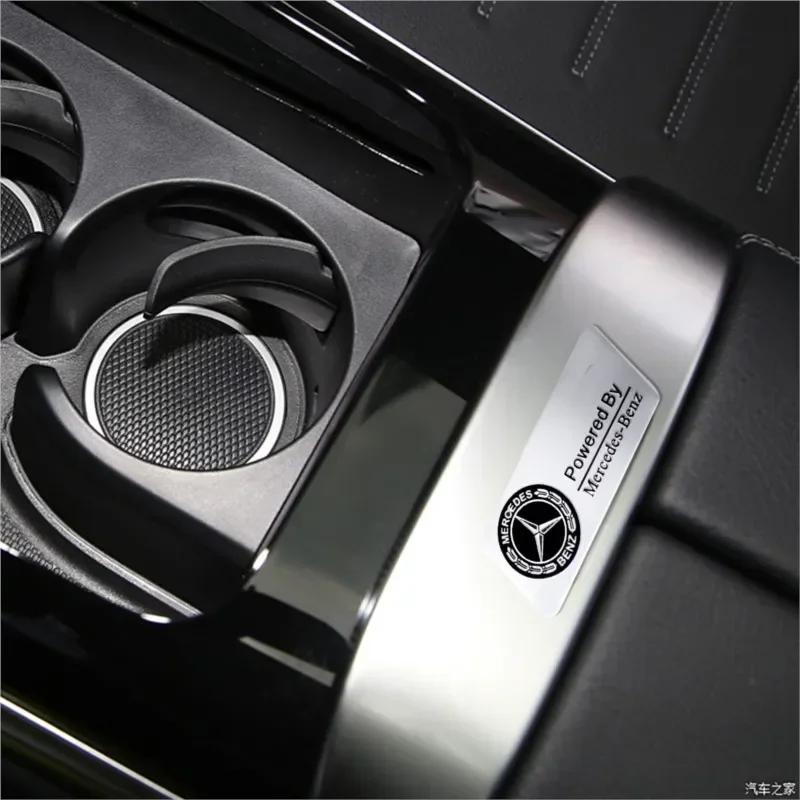 3D Aluminum Car Body Trunk Decoration Badge Sticker Auto Accessories AMG W108 W124 W126 W140 CLE A B C D Class For Mercedes Benz