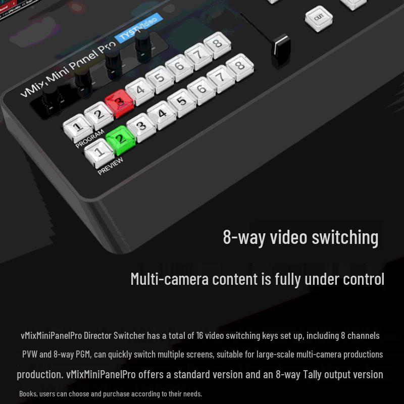Tianyingshitong VMIX Mini Production Control Panel with PTZ Joystick