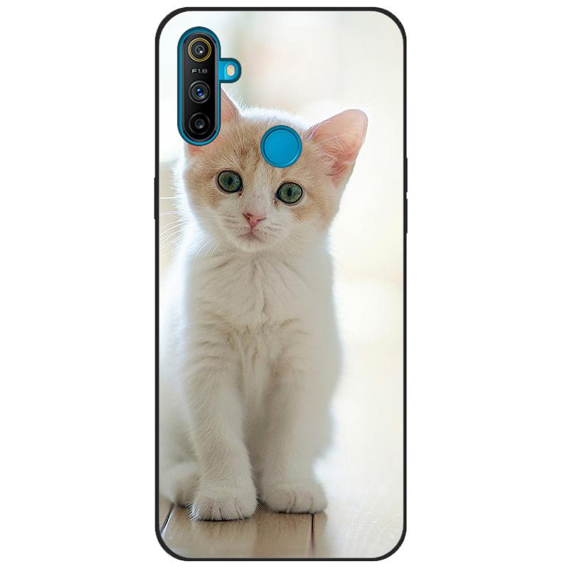 Чехол-бампер для Realme C3, мягкий силикон TPU, задняя крышка с рисунком, для OPPO Realme C3 RMX2020 C 3 RealmeC3, мультяшный чехол для телефона Funda