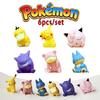 Игрушки Модель Фигурка Покемон 6шт/набор Серия Сон Пикачу Генгар Джиглипафф Слоупок Гонбе Псайдак Фигурка Версия Сон ПВХ