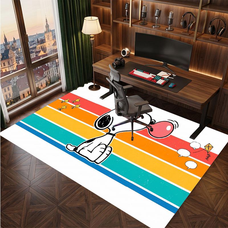 Snoopy Peanuts Rug Soft Thick Non Slip Floor Carpet for Bedroom Living Room Home Decor