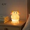 Decorative Desk Lamp for Kids Cute Animal Night Light Kids, Rabbit Bear Deer Cat Dog Birthday Gifts Boys Girls Shape LED Bedside Lamp, Soft