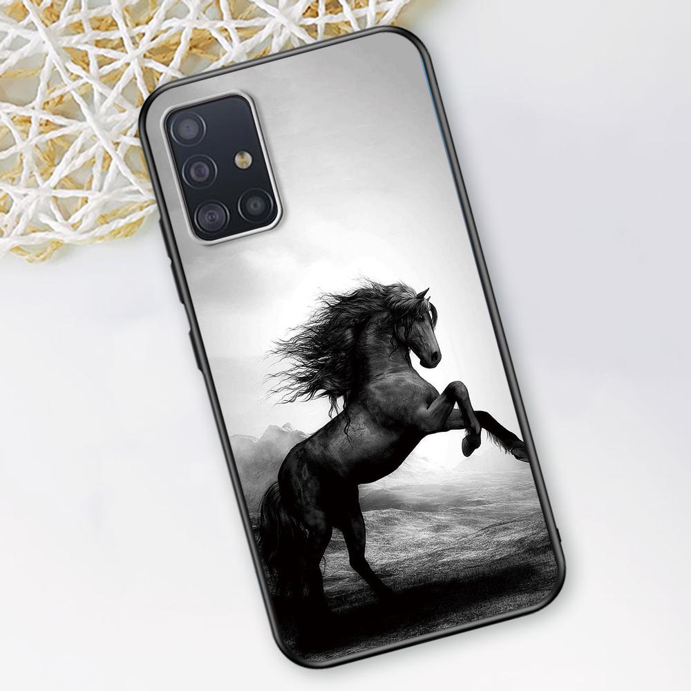 Running Horse Case for Samsung Galaxy A52 A12 A53 A51 A32 A21s A22 A31 A72 A02s A13 5G A11 A41 A03s Silicone Phone Cover Coque